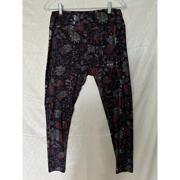 Lularoe 2 Pair Of Tall & curvy Leggings, Soft And Buttery Leggings, Blue & Red - Picture 2 of 5